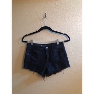 American Eagle Distressed High Waisted Shorts
